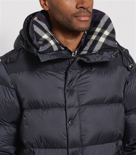 burberry men puffer jacket with logo|Burberry detachable puffer jacket.